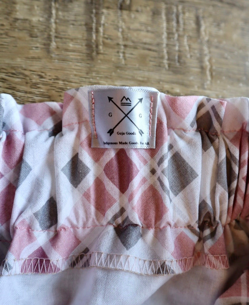 Couture Embroidered Stacked Pony Ribbon Skirt Pockets Womens Pink Plaid Cotton Miscellaneous Ombre OOAK Indigenous HandMade *up to 50 inches* (enter desired sizes waist size “inches” or Dress/Pants size in order notes)
