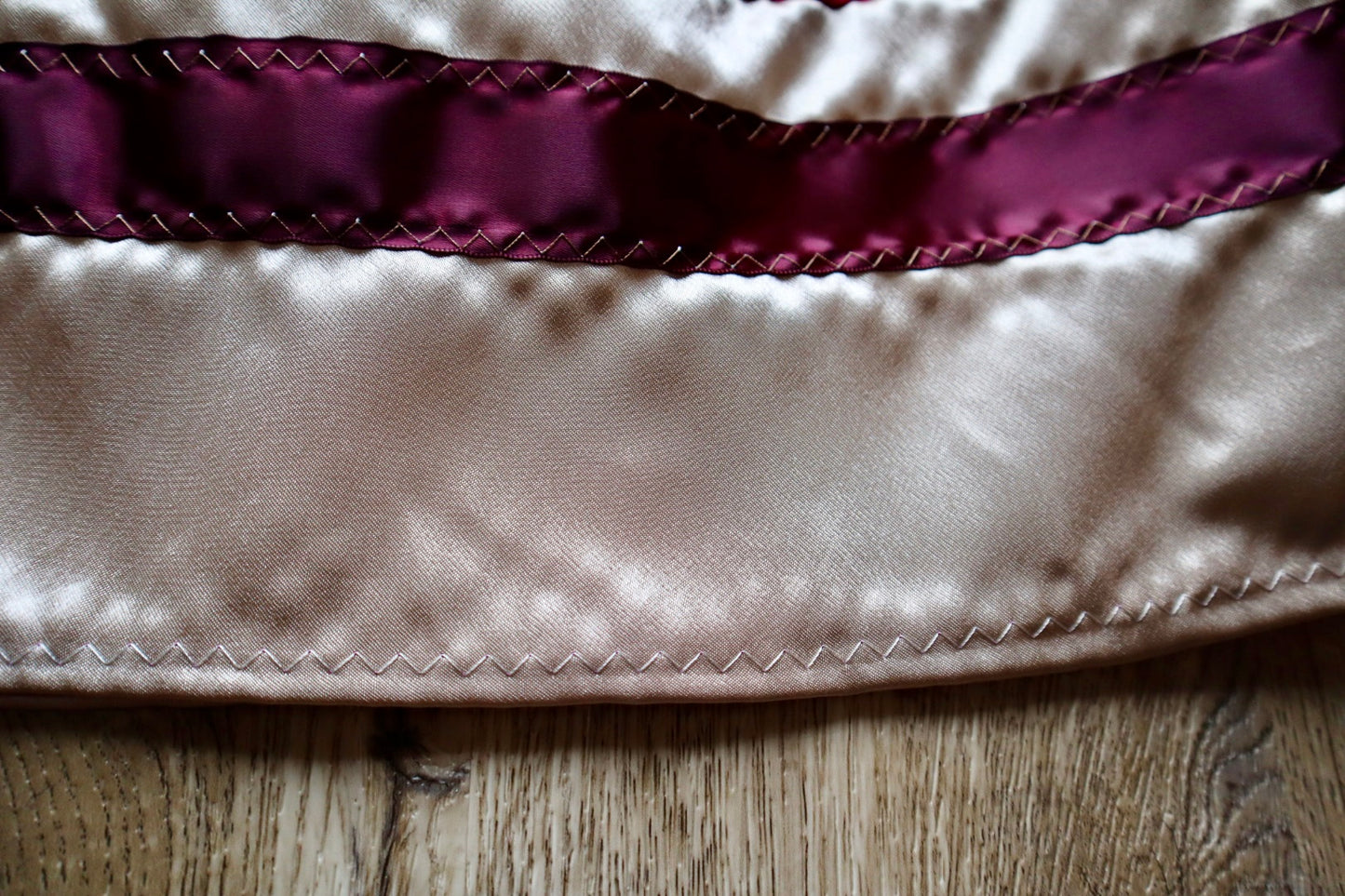 Handmade Satin Ribbon Skirt: Child Size 4-6, Red Pink Ombre