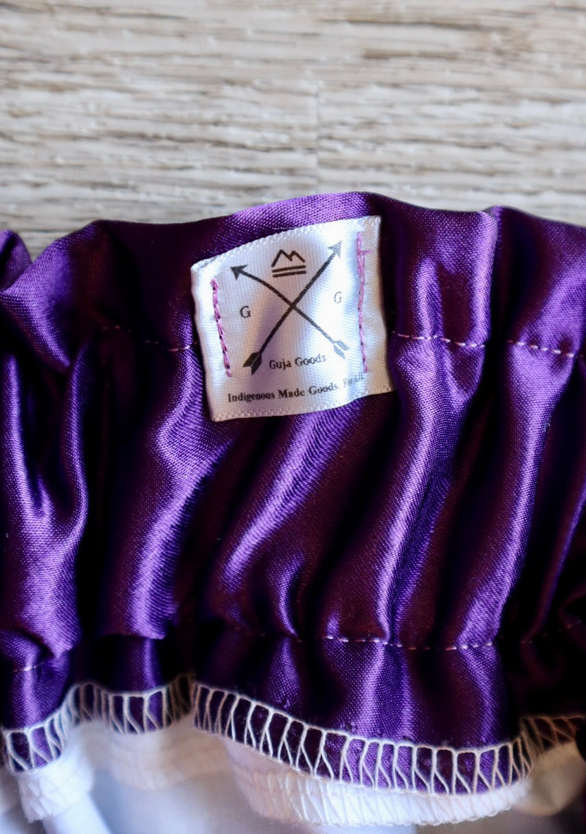 Handmade Satin Ribbon Skirt: Child Size 2-4 Purple Pink Ombre