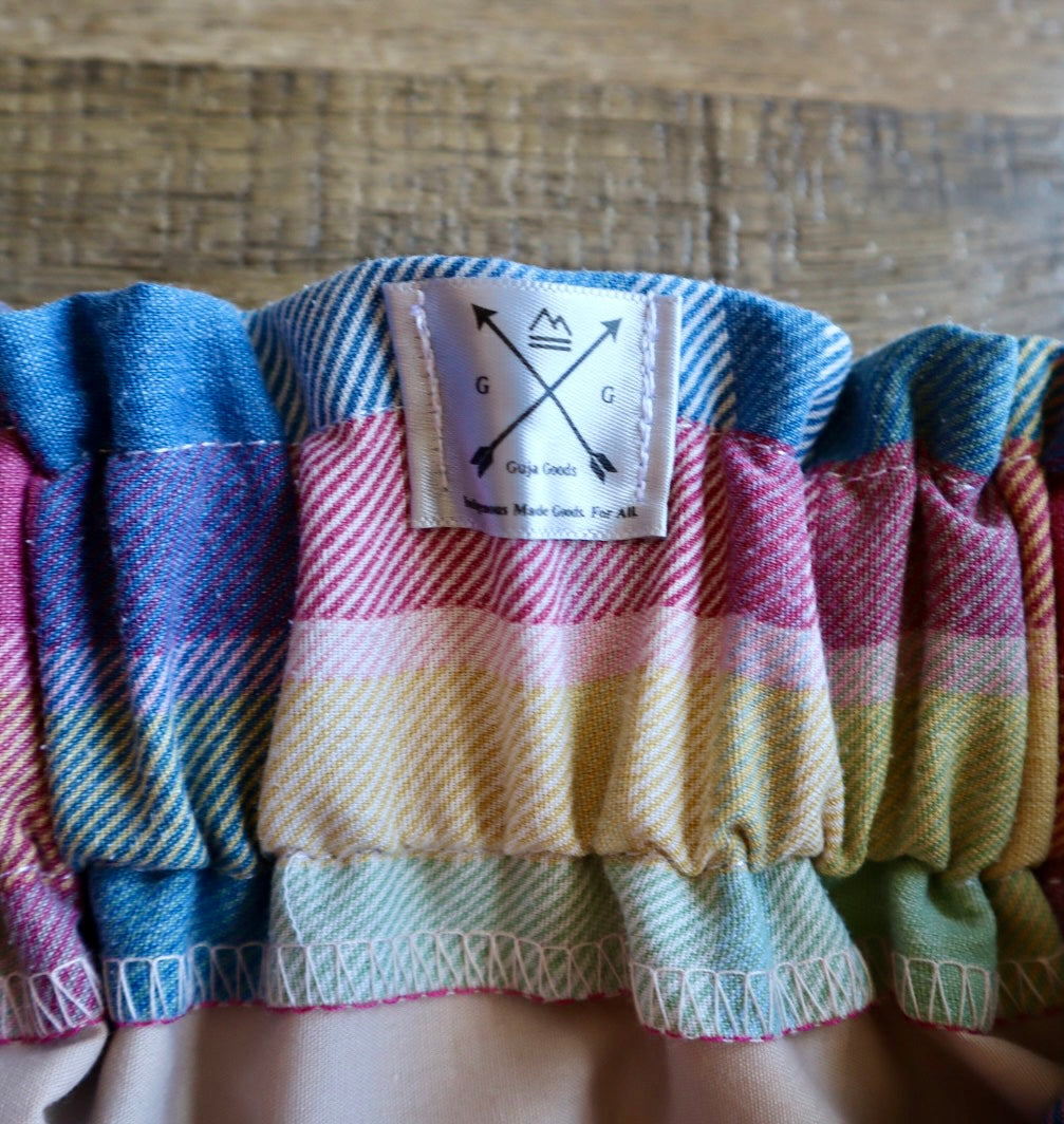 Couture Embroidered Stacked Pony Ribbon Skirt Pockets Womens Plaid Cotton Miscellaneous OOAK Indigenous HandMade *up to 50 inches* (enter desired sizes waist size “inches” or Dress/Pants size in order notes)