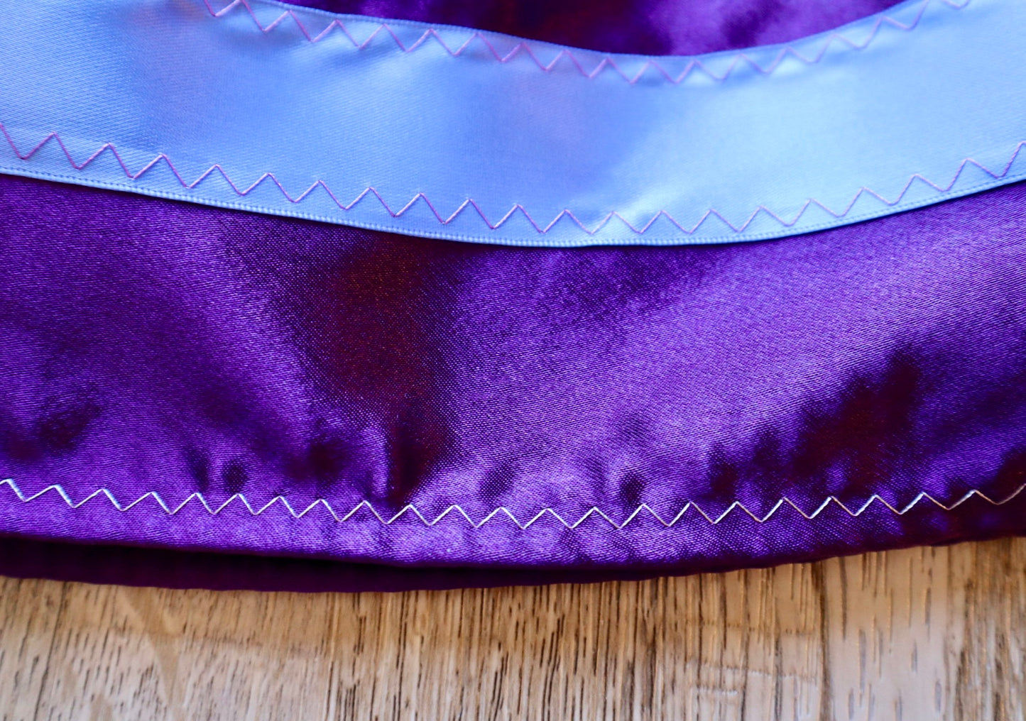 Handmade Satin Ribbon Skirt: Child Size 2-4 Purple Pink Ombre