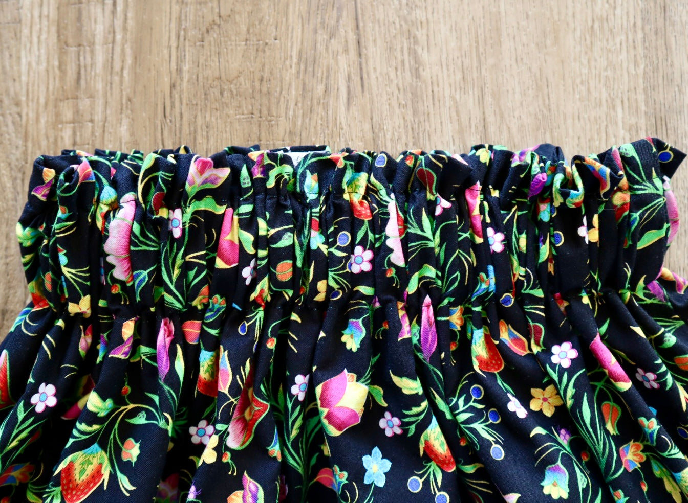 Couture Ribbon Pocket Womens Side Fringe Gold RicRac Black Strawberry Floral Print Premium Cotton Turquoise Pink OOAK Indigenous HandMade *up to 50 inches* (enter desired waist size “inches” or Dress/Pants size in order notes)