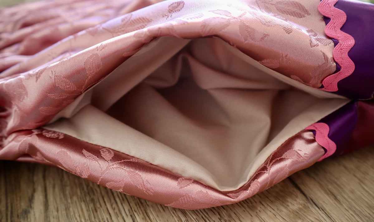 Couture Embroidered Stacked Pony Ribbon Skirt Pockets Womens Blush Pink Satin Earth Tones Ombre OOAK Indigenous HandMade *up to 50 inches* (enter desired sizes waist size “inches” or Dress/Pants size in order notes)
