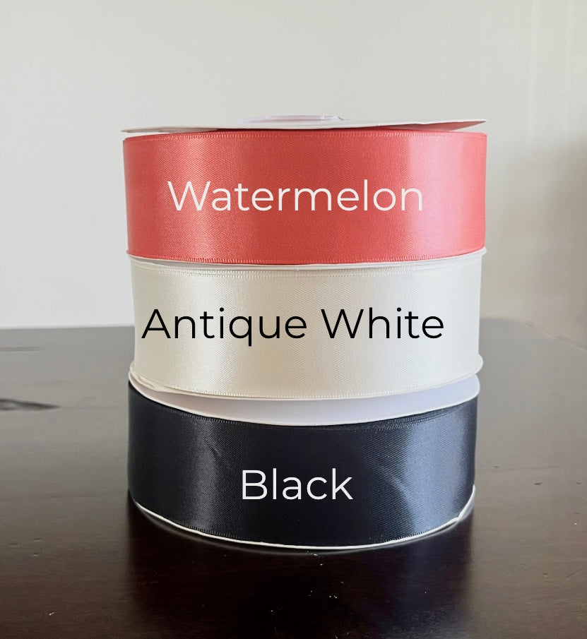 1.5 Inch Double Face Satin Ribbon 50 Yard Spools