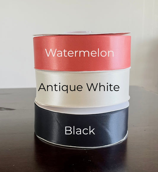 1.5 Inch Double Face Satin Ribbon 50 Yard Spools