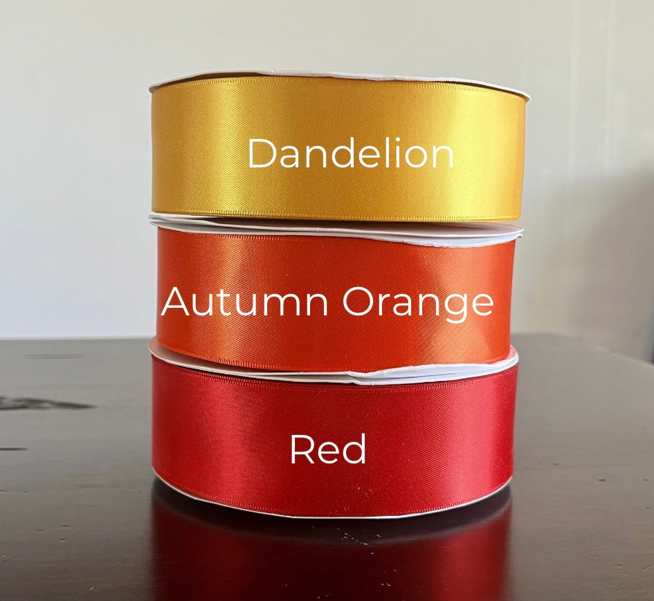 1.5 Inch Double Face Satin Ribbon 50 Yard Spools