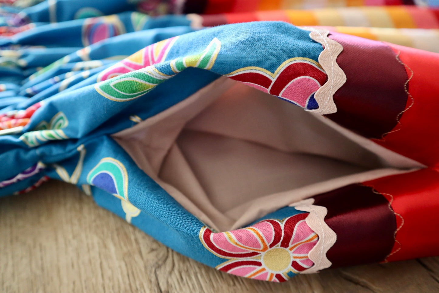 Couture Embroidered Stacked Pony Ribbon Skirt Pockets Womens Floral Cotton Purple Blue Ombre OOAK Indigenous HandMade *up to 50 inches* (enter desired sizes waist size “inches” or Dress/Pants size in order notes)