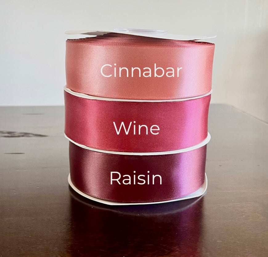 1.5 Inch Double Face Satin Ribbon 50 Yard Spools