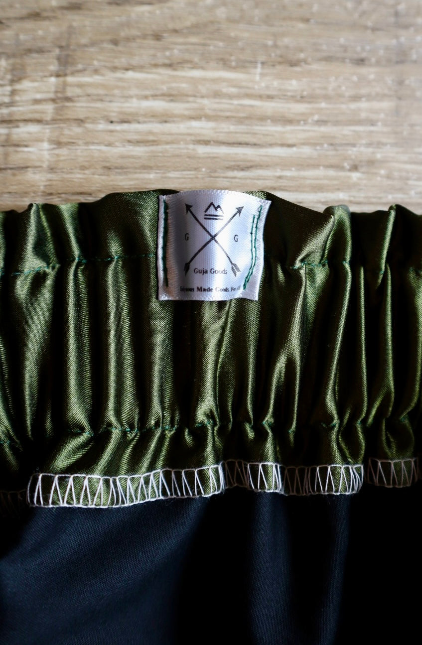 Couture Embroidered Stacked Bison Ribbon Skirt Pockets Womens Dark Moss Green Satin Earth Tones Ombre OOAK Indigenous HandMade *up to 50 inches* (enter desired sizes waist size “inches” or Dress/Pants size in order notes)