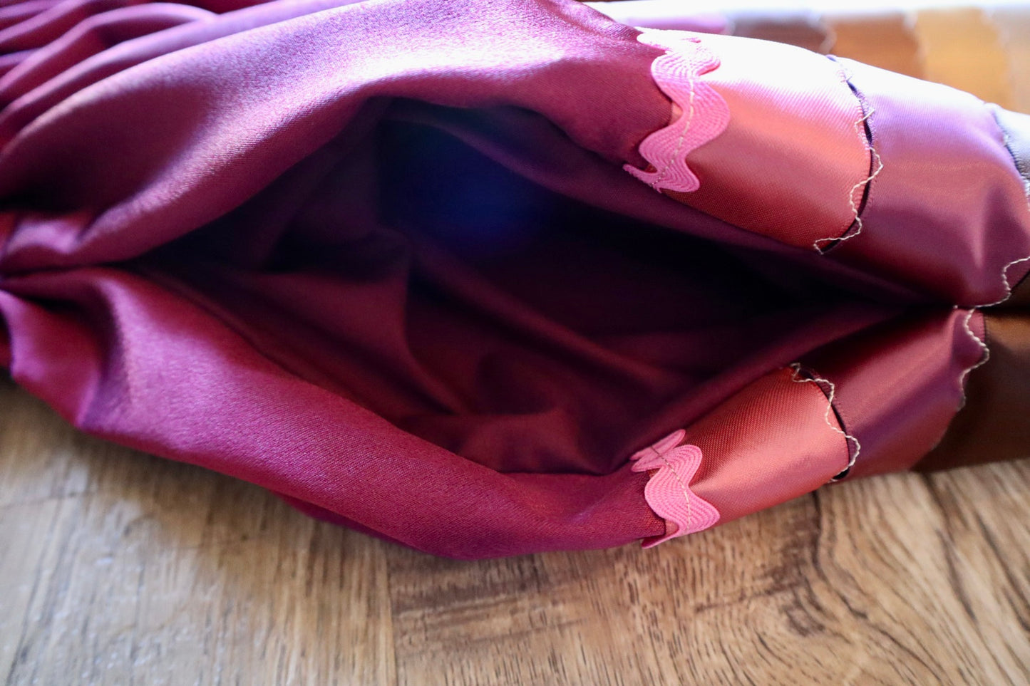 Couture Embroidered Stacked Bear & Bearpaw Ribbon Skirt Pockets Womens Maroon Satin Gold Ombre OOAK Indigenous HandMade *up to 50 inches* (enter desired sizes waist size “inches” or Dress/Pants size in order notes)