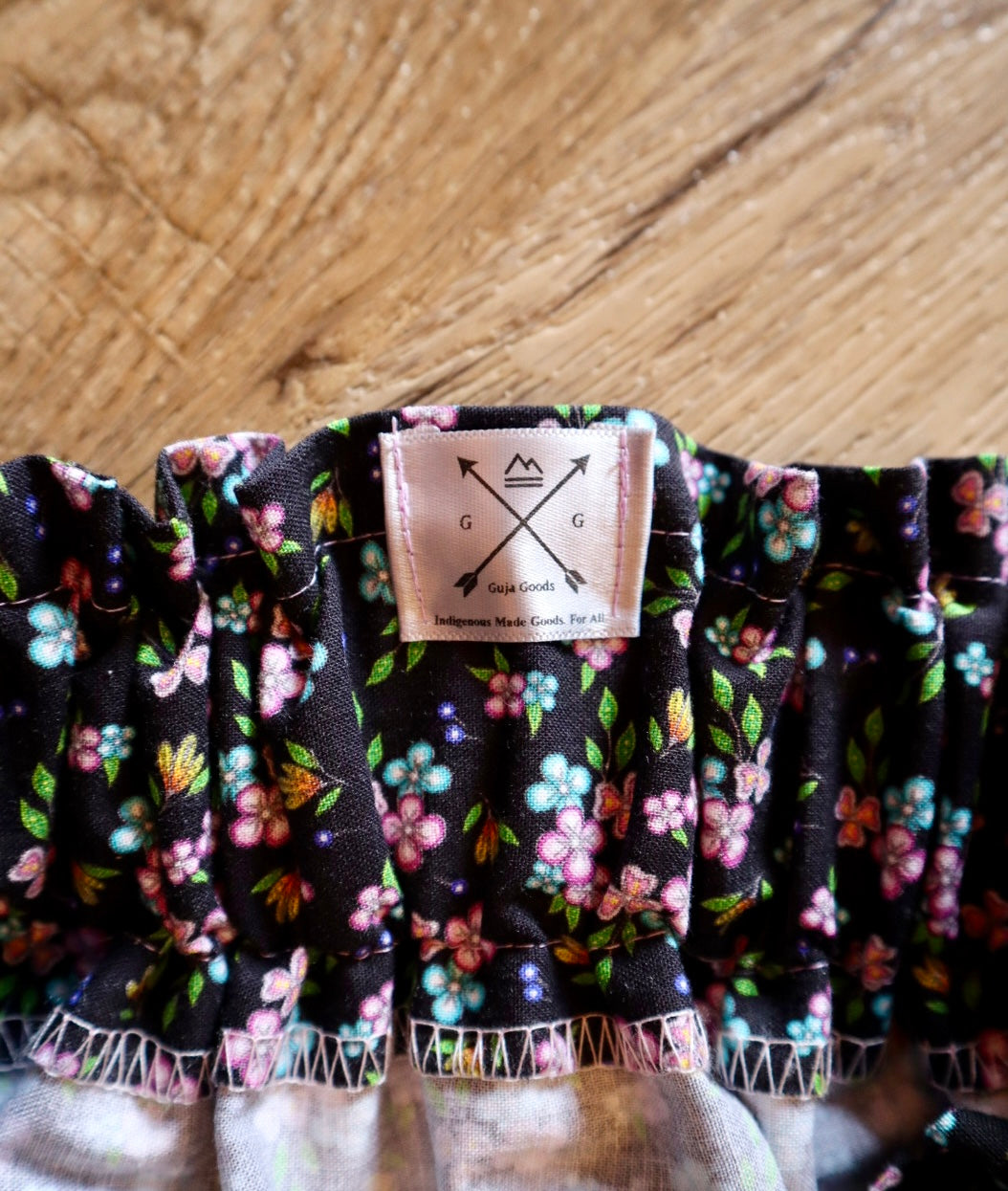 Handmade Ceremony, Casual Ribbon Skirt: Gem Tones, Black Floral Print, Custom Waist *up to 50 inches* (enter desired sizes waist size “inches” or Dress/Pants size in order notes)