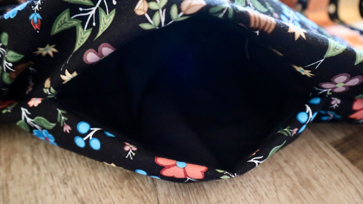 Couture Embroidered Star & Bear Ribbon Skirt Pockets Womens Black Floral Cotton Brown to Gold Ombre OOAK Indigenous HandMade *up to 50 inches* (enter desired sizes waist size “inches” or Dress/Pants size in order notes)