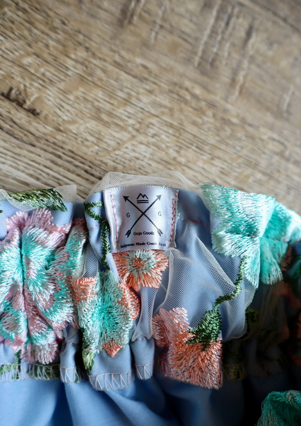Couture Stacked Ribbon Skirt Pockets Womens Floral Lace Turquoise Pink Tone Ombre RicRac Cotton OOAK Indigenous HandMade *up to 50 inches* (enter desired sizes waist size “inches” or Dress/Pants size in order notes)
